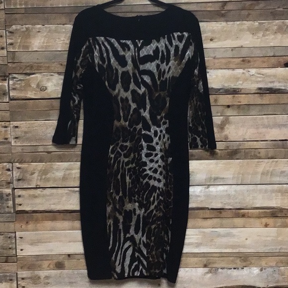 Frank Lyman animal print dress size 14 - Picture 3 of 3